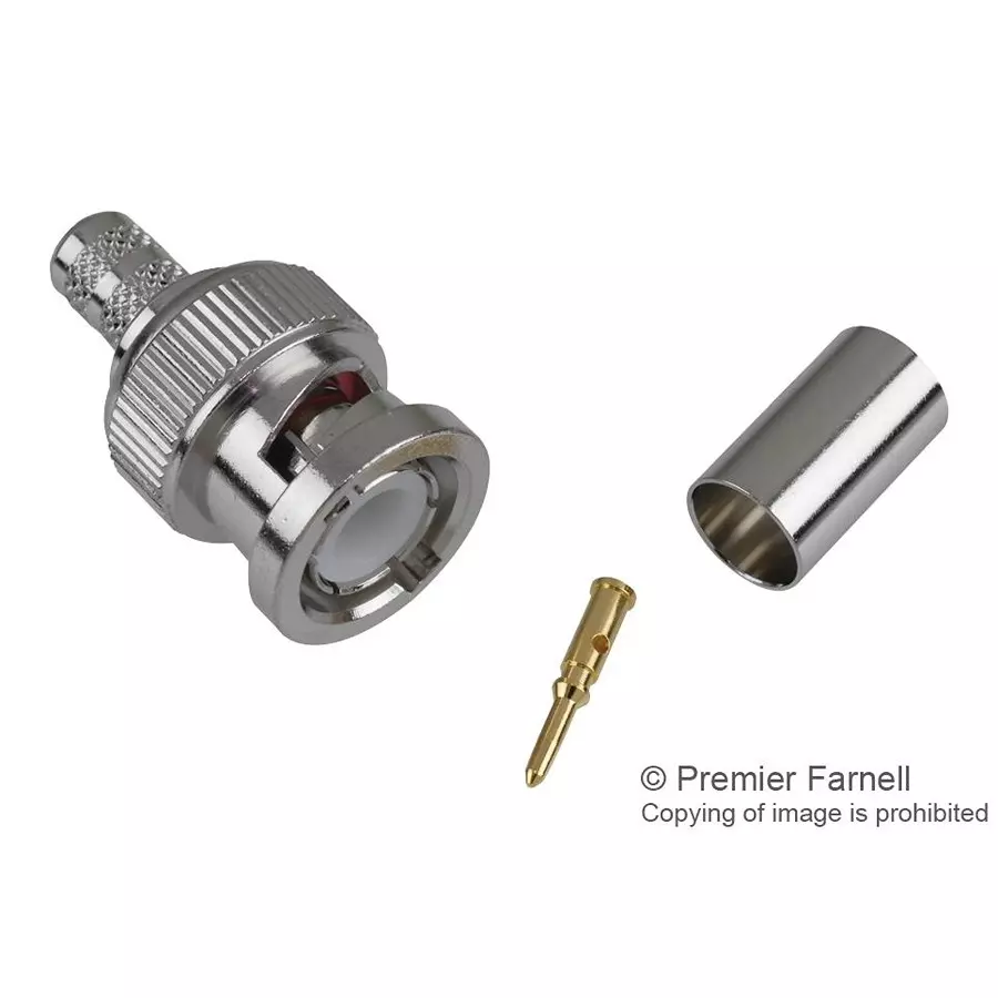 AMPHENOL RF RF Connectors RF COAXIAL, BNC PLUG, 50 OHM, CABLE, 112533