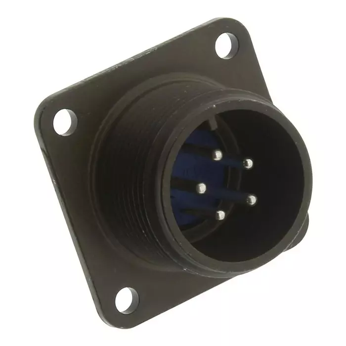 AMPHENOL INDUSTRIAL CIRCULAR CONNECTOR, RECEPTACLE, SIZE 14S, 5 POSITION, BOX, 97-3102A-14S-5P