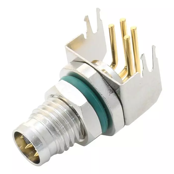 AMPHENOL LTW SENSOR CONNECTOR, M8, PLUG, 4POS, M8AS-04PMMR-SF8001