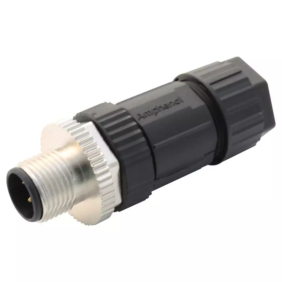 AMPHENOL LTW SENSOR CONNECTOR, M12, PLUG, 5POS, M12A-05BMMB-SL7001