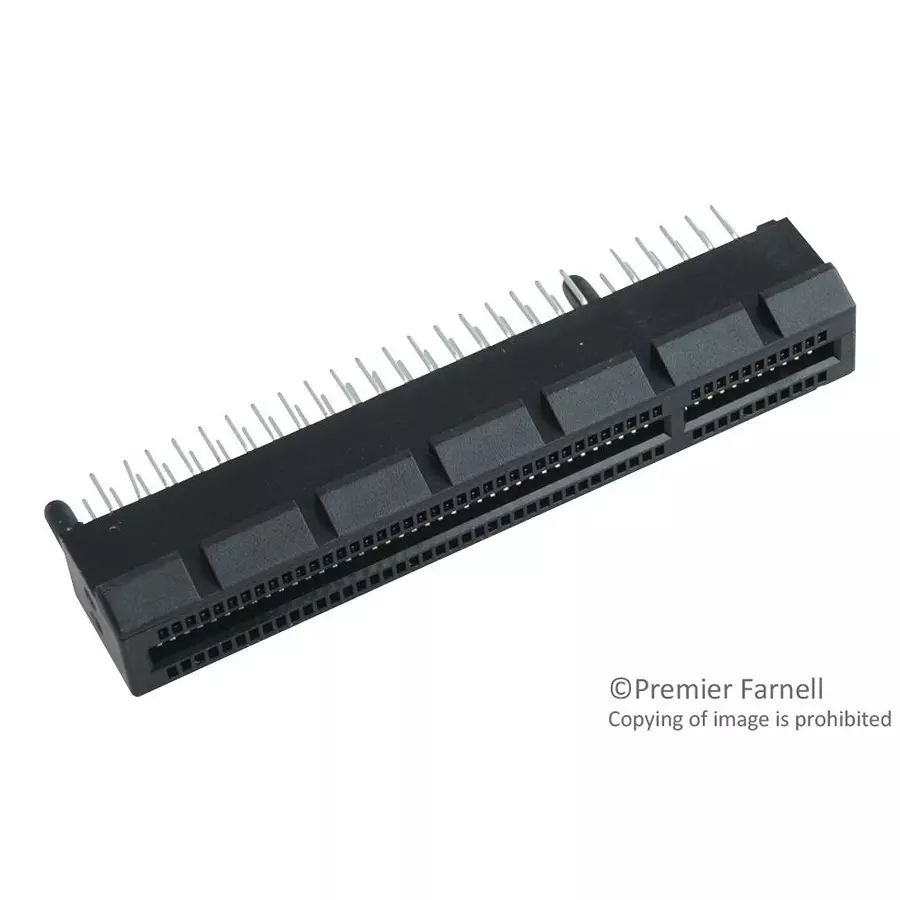AMPHENOL COMMUNICATIONS SOLUTIONS CARD EDGE CONN, DUAL SIDE, 64POS, TH, 10018784-10201TLF (Pack of 10)
