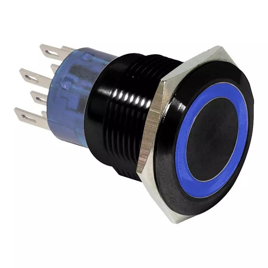 E-SWITCH ANTI VANDAL SW, DPDT, 2A, 24VDC, SOLDER, PV4F2G011-341.