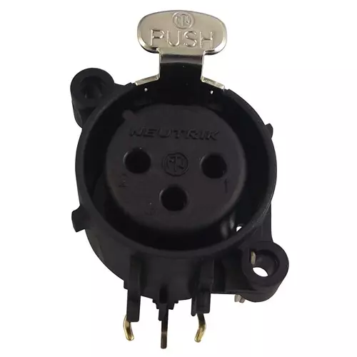 NEUTRIK SOCKET, XLR, PCB, HORIZONTAL, 3POLE, NC3FAAH1