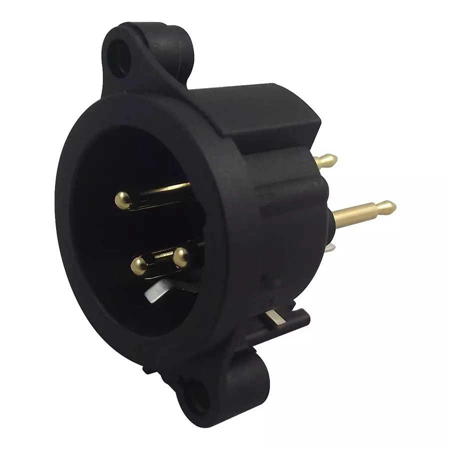 NEUTRIK PLUG, XLR, PCB, VERTICAL, 3POLE, NC3MAAV-0