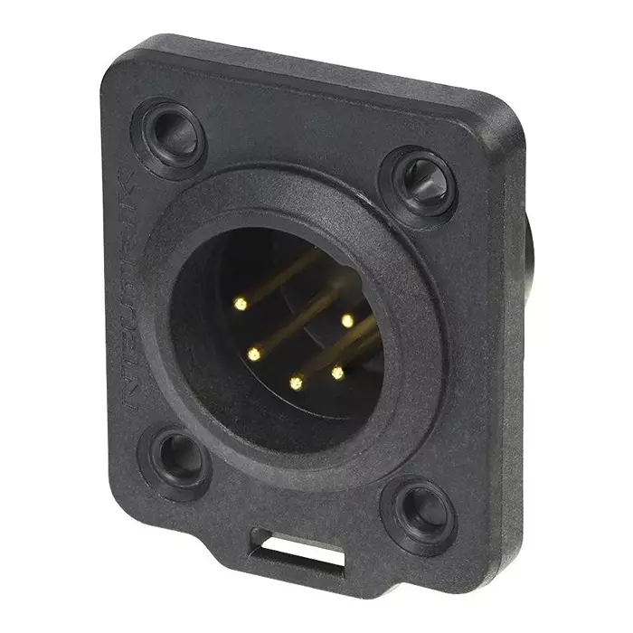 NEUTRIK CHASSIS CONNECTOR MALE 5POLE TOP, NC5MDX-TOP