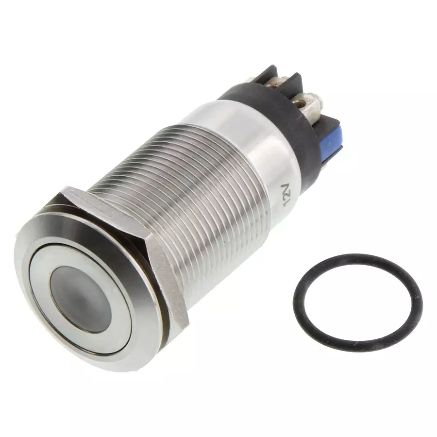 ARCOLECTRIC (BULGIN LIMITED) ANTI VANDAL SW, SPDT, 5A, 24V/125V, BLU, MPI005DTELSBL12