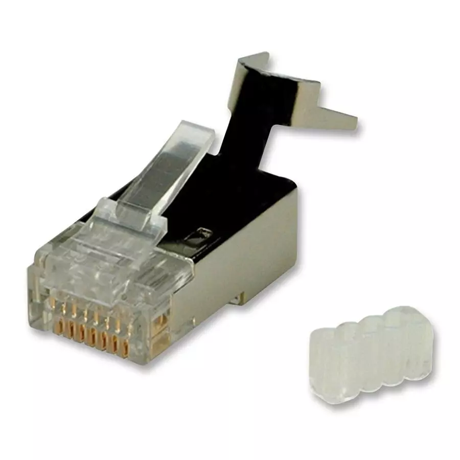 ROLINE CONN, RJ45, PLUG, SHLD, 1PORT, 8P8C,PK10, 21.17.3063 (Pack of 10)