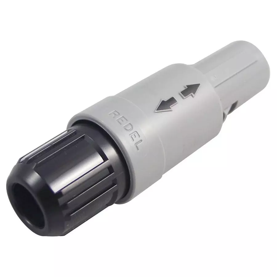 REDEL Plug, 3Mm, Black, 2Way, PAG.M0.2GL.AC39N