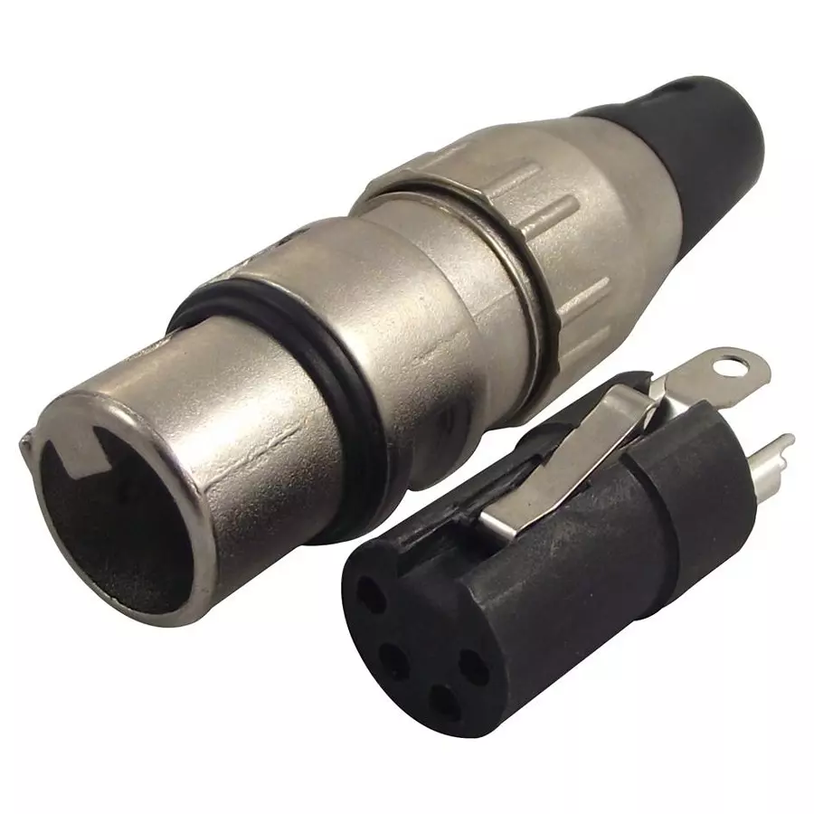 DELTRON COMPONENTS SOCKET, XLR, FREE, 4POLE, 700-0400