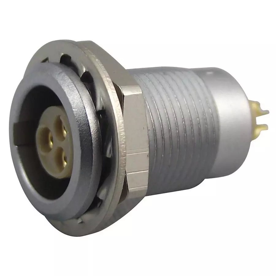 LEMO SOCKET, PANEL MOUNT, 0B, 3WAY, EGG.0B.303.CLL