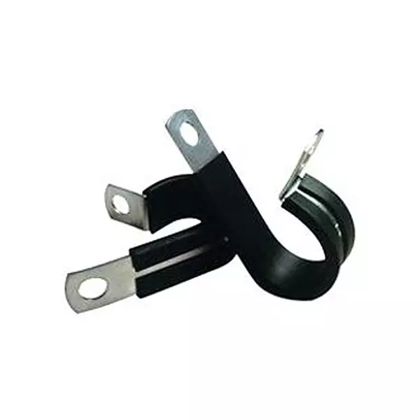 ESSENTRA COMPONENTS Cable Clamps / Cable Clips SCREW MOUNT CABLE CLAMP, BLK, STEEL/TPE, SPNW-7 (Pack of 5)