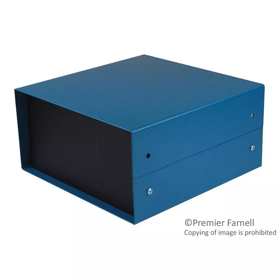 HAMMOND Metal Enclosures ENCLOSURE, INSTRUMENT, STEEL, BLUE, 1458C3B..
