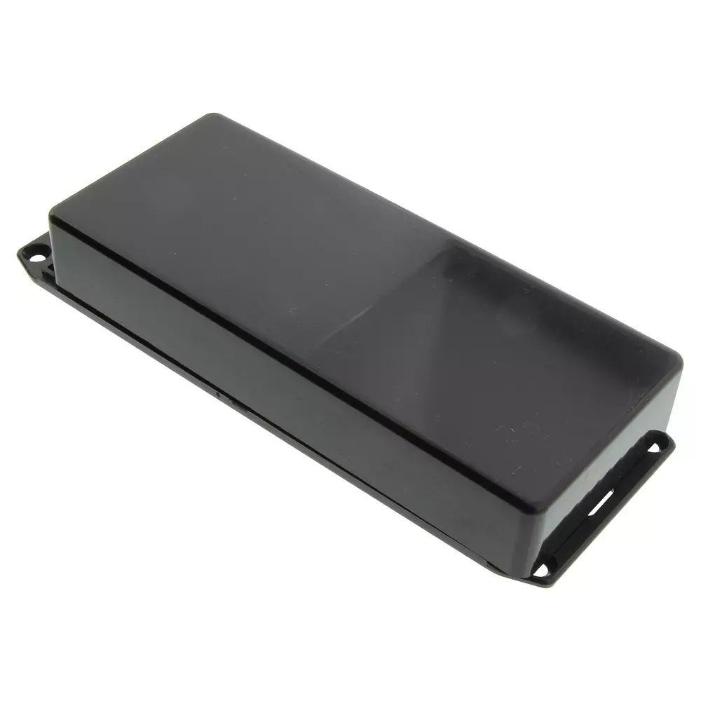 HAMMOND Plastic Enclosures BOX, ABS, IP54, BLACK, 1591HFLBK