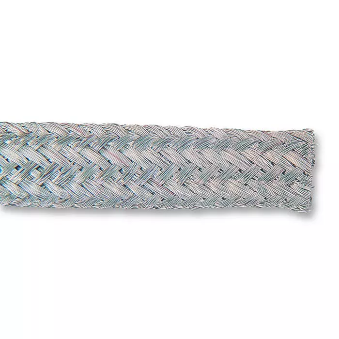 MULTICOMP PRO Sleeving WIRE BRAID, COPPER TINNED, 10A, 25M, 16X4X0.1 2527P
