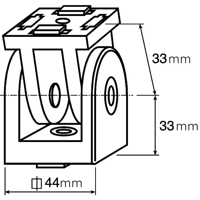 FlexLink M6 Adjustable Bracket Connecting Component Strut Profile 44 mm 88 mm Groove Size 11 mm, XCFJ 44 F