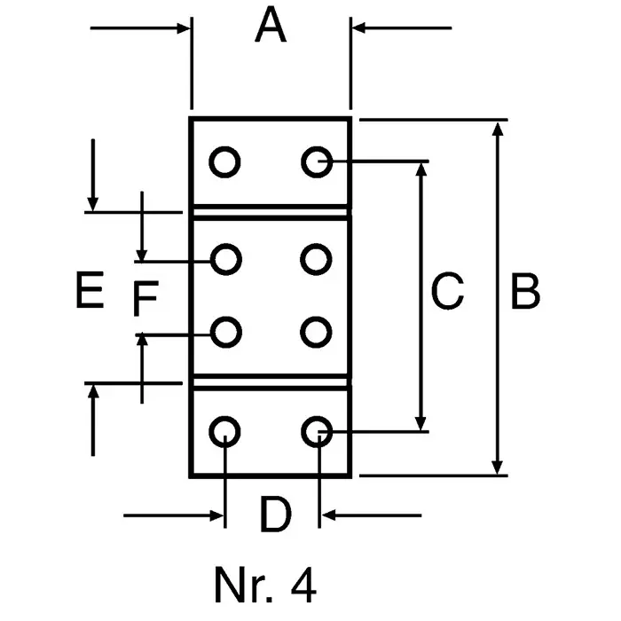 FlexLink M6 Mounting Plate Connecting Component Strut Profile 44 mm 88 mm Groove Size 5.5 mm, XCFB 88