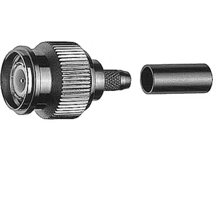 Telegartner Plug Cable Mount TNC Connector Crimp Termination Straight Body, J01010A2255