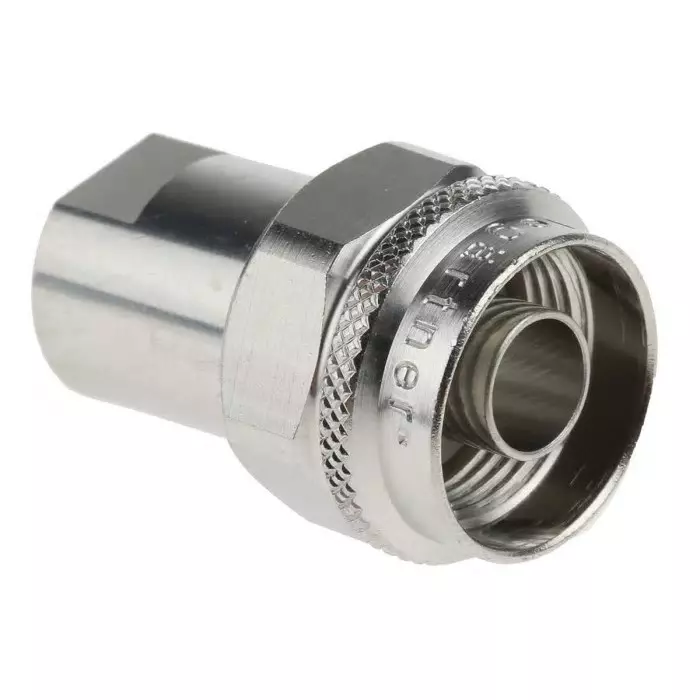 Telegartner Plug Cable Mount N Connector 50 Ω Solder Termination Straight Body, J01020C1276