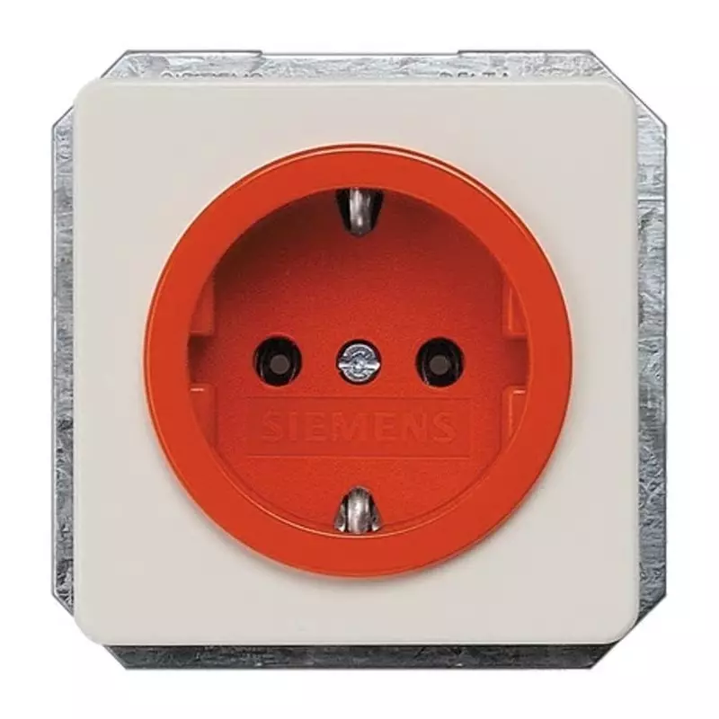 Siemens 5UB14 Orange Electrical Socket, 16A, Schuko, 5UB1480