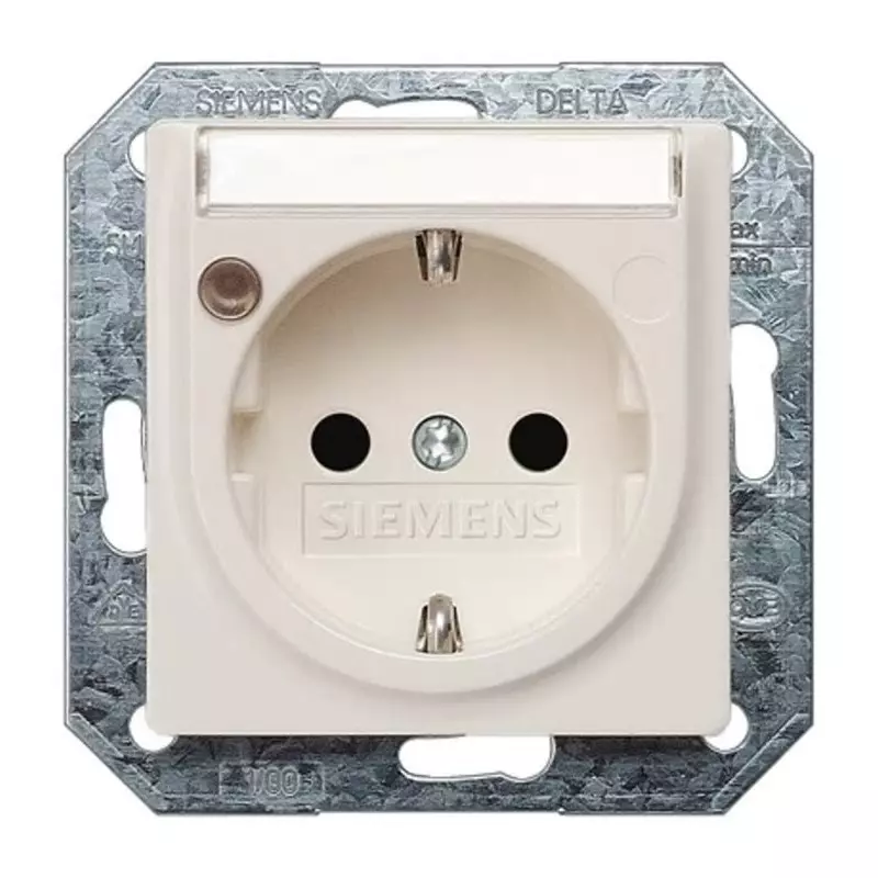 Siemens 5UB15 White Electrical Socket, 16A, Schuko, 5UB1553