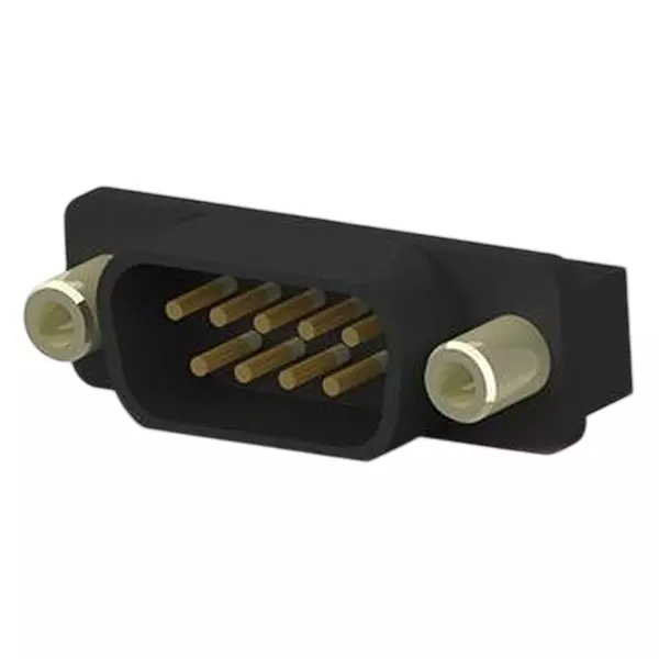 TE CONNECTIVITY D-Sub Conn, Plug, De, 9Pos, Th, 5745071-2