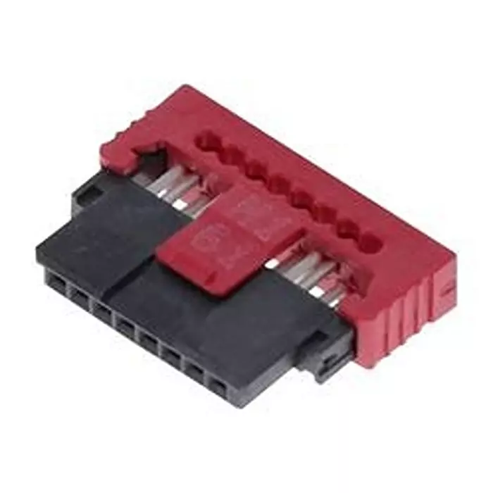 ERNI - TE CONNECTIVITY Idc Conn, Rcpt, 8Pos, 1Row, 1.27 mm, 214039-E.