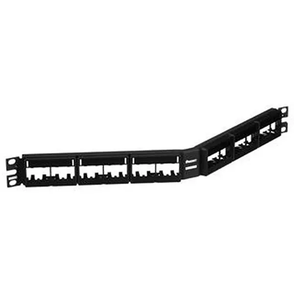 PANDUIT Modular Patch Panel, 24Port, 1U, Cppla24Wbly.