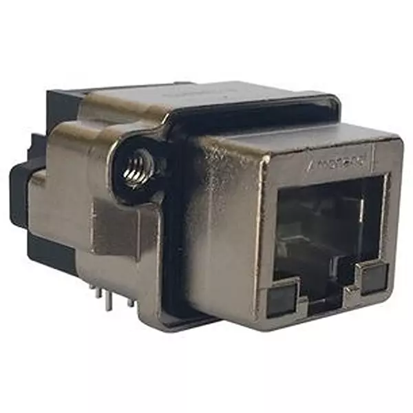 AMPHENOL COMMUNICATIONS SOLUTIONS Rugged Rj45 Jack, R/A, 8P8C, 1Port, Th, Mrjr5380M1