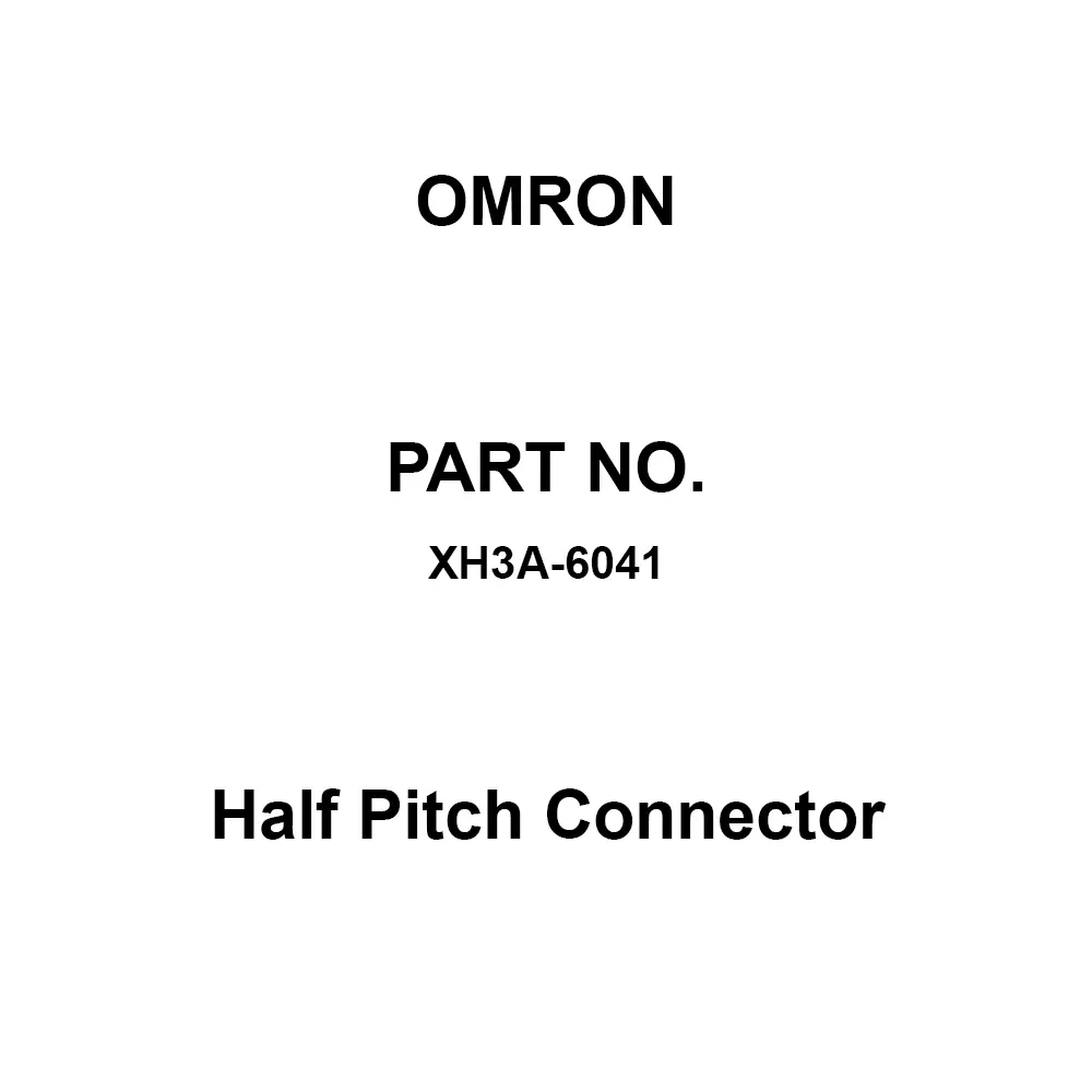 Omron Half Pitch Connector AC 125 V Rated Voltage, XH3A-6041