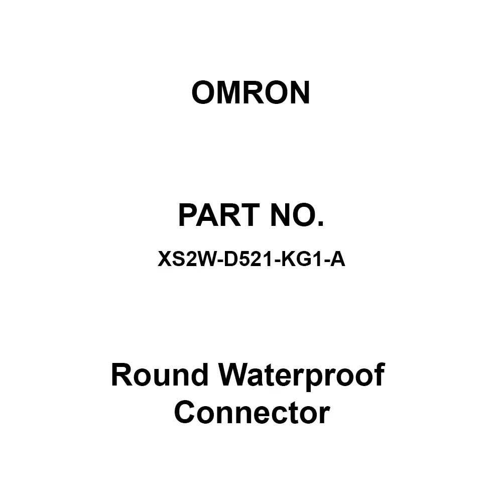 Omron Round Waterproof Connector 15 m Cable Length, XS2W-D521-KG1-A
