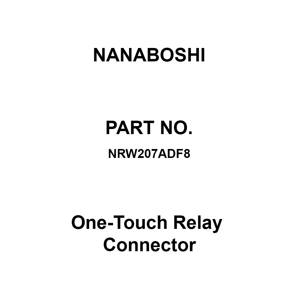 Nanaboshi One-Touch Relay Connector 20 Female (Socket), NRW207ADF8