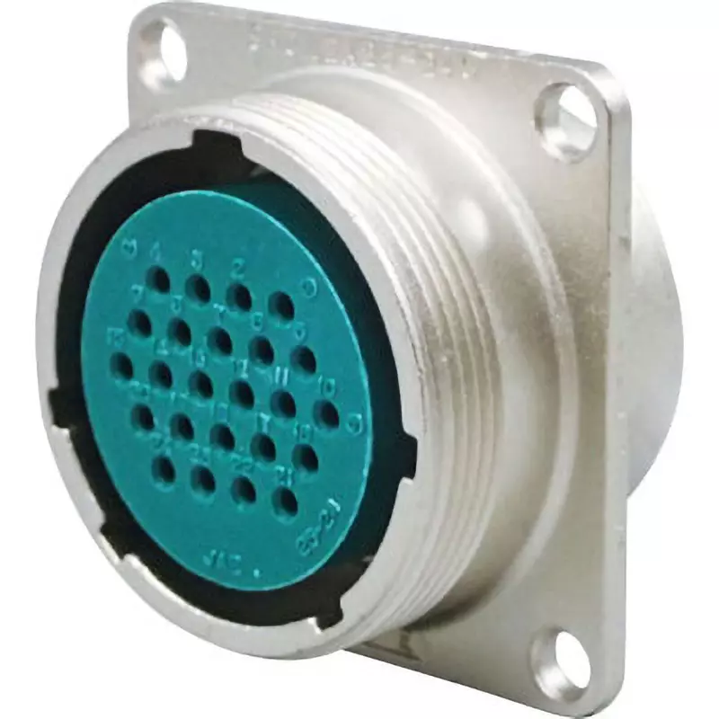 JAE Round Connector For Panel-To-Wire / Wire Relay Connection Srcn Series Panel Mounting Receptacle, SRCN2A25-24S