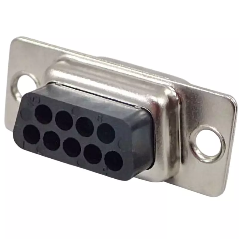 JAE D-Sub Connector Emi Countermeasure Type Crimp and Through Hole Type, DEU-9PF-F0
