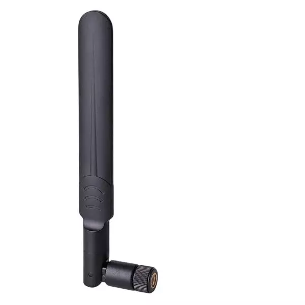 NBR Rubber Duck Whip Antenna 196 mm (7.7 inch) Length with RP-SMA Connector Black, WA013-9