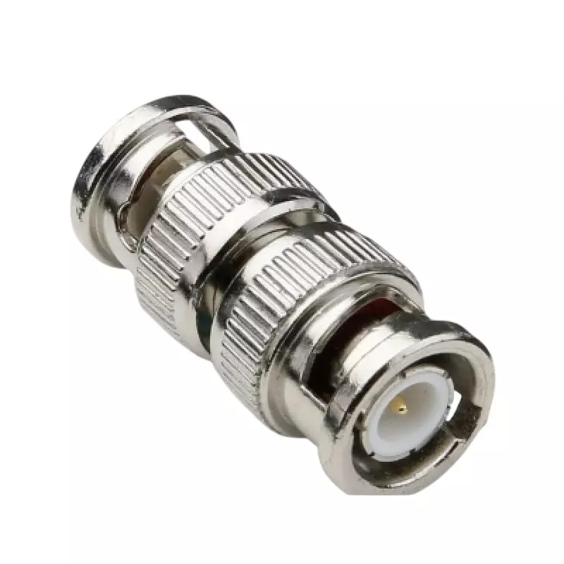 NBR BNC Male to BNC Male Coaxial Connector Nickel-Plated Copper 50 Ω Impedance, TA005-1