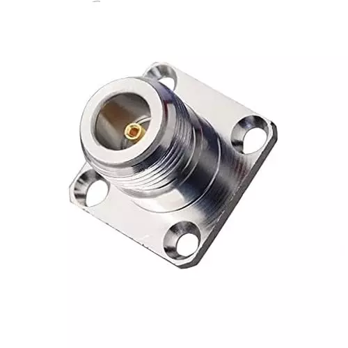 GENERIC N Type Female RF Coaxial Connector Panel Mount 4-Hole 50 Ω Impedance