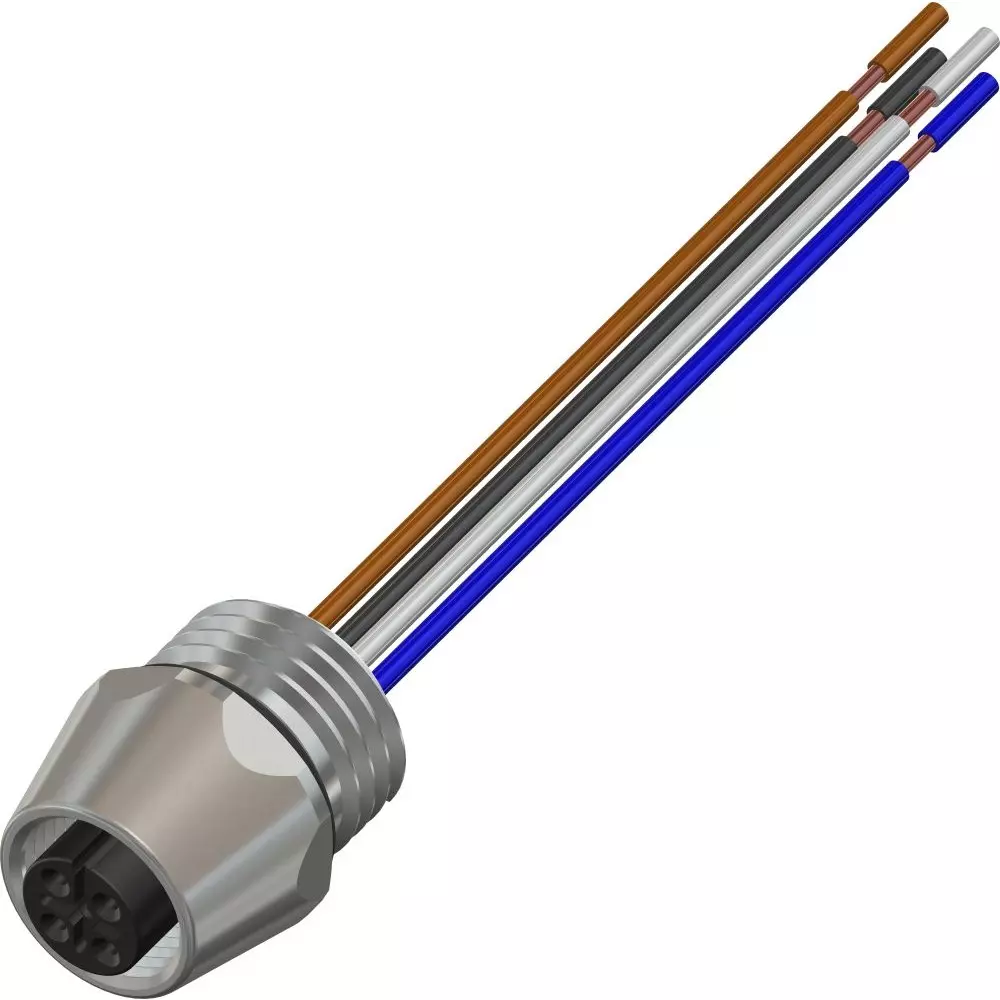 RS PRO Industrial Circular Connector Pre-Wired 60.0 V 3 Amp Gold Plated Straight, 2834994