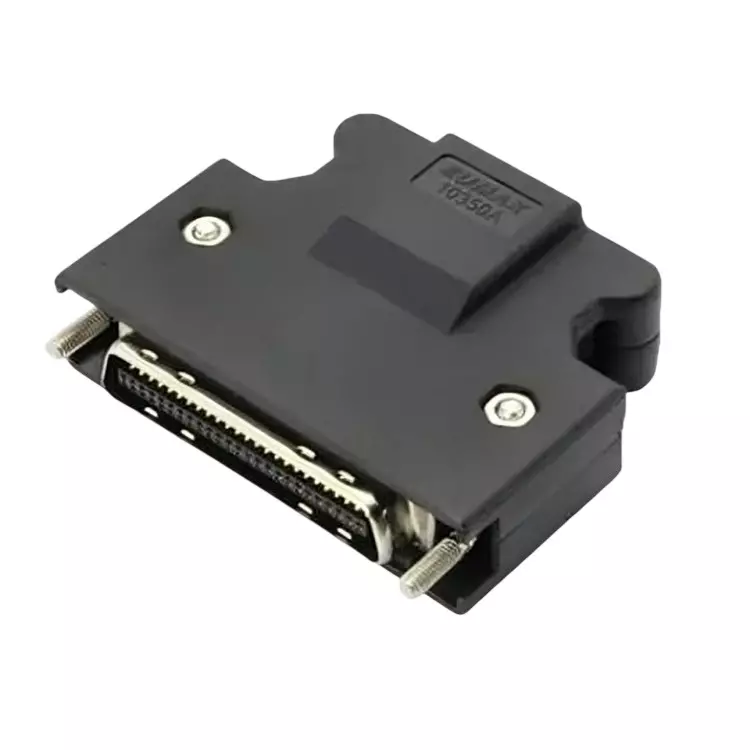 Delta Connector 50 Pins SCSI Type Black Color Metal & Plastic Body for Servo Motors, ASD-CNSC0050