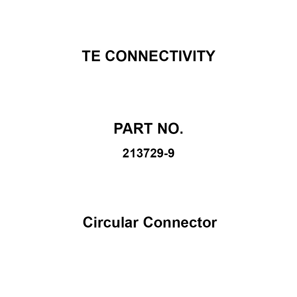 TE CONNECTIVITY Circular Connector 14 Contacts, 213729-9 (Pack of 24)