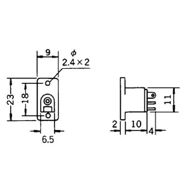 MARUSHIN ELECTRIC DC Jack DC12 V Rated Voltage Straight 0.5 Amp Rated Current, MJ-181MA (Pack of 10)