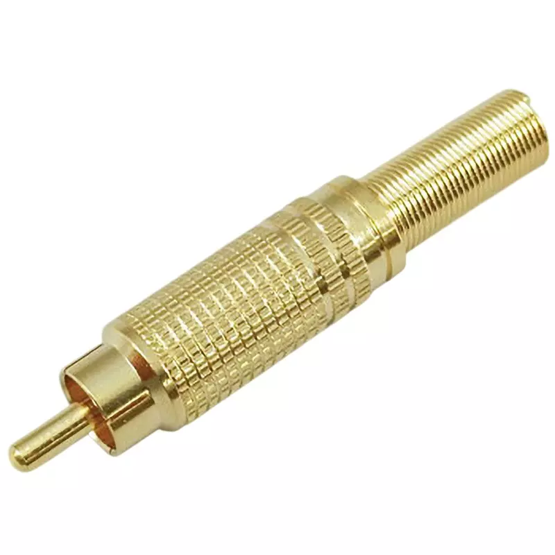 MARUSHIN ELECTRIC Pin/Plug Jack Round type Type Straight Shape Male Contact Shape, MR-3324G (Pack of 10)