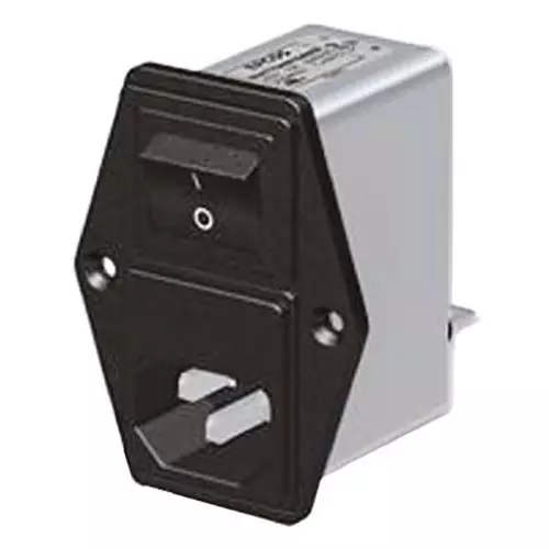 Epcos B84776 Series Panel Mount IEC Inlet Filter 2 Amp 250 V AC/DC, B84776A0002A000