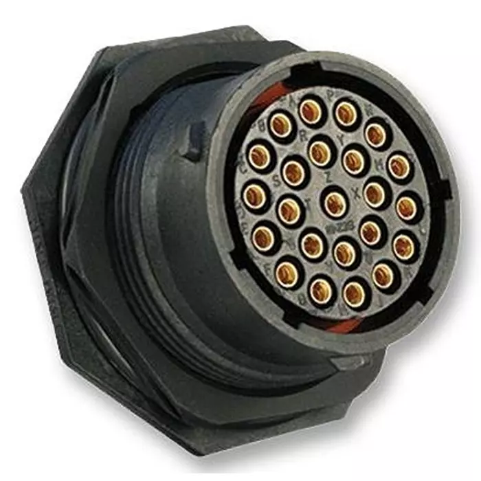 SOURIAU-SUNBANK / EATON CIRCULAR, RECEPTACLE, 23 WAY, JAM NUT, UTS71823S