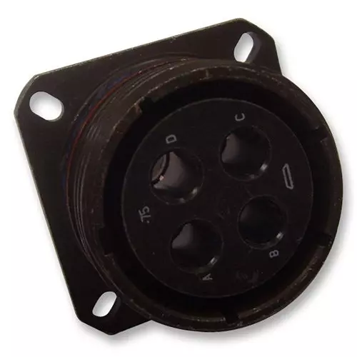 AMPHENOL SOCAPEX Circular MIL Spec Connectors CONNECTOR, CIRC, 21-75, 4WAY, SIZE 21, D38999/20WG75PA