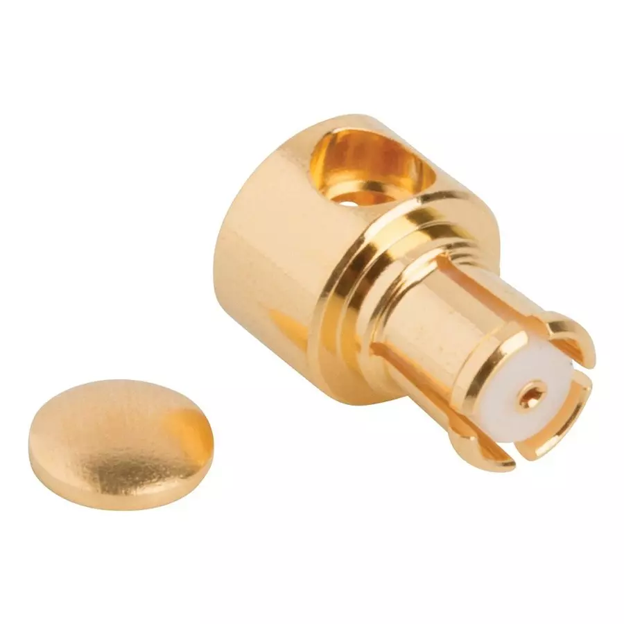 AMPHENOL RF RF Connectors RF/COAXIAL, SMP PLUG, R/A, 50 OHM, SOLDER, SMP-FR-C07