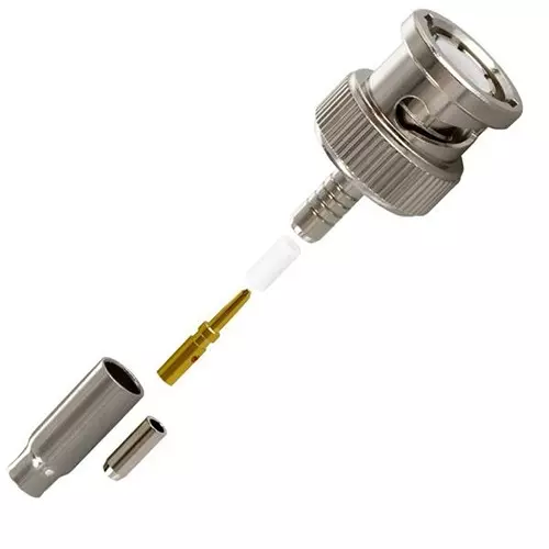 AMPHENOL RF RF Connectors RF/COAXIAL, BNC PLUG, STRAIGHT, 50 OHM, CRIMP, 031-242