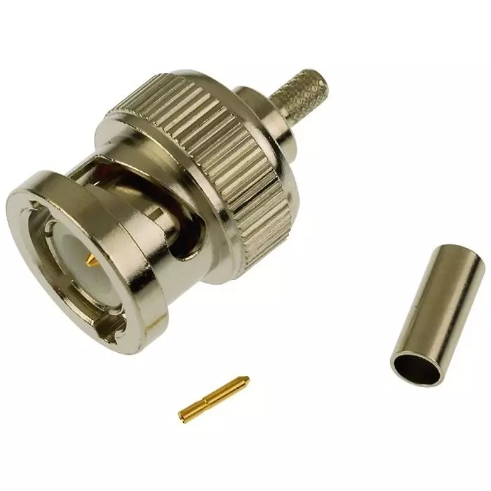 AMPHENOL RF RF Connectors RF/COAXIAL, BNC PLUG, STRAIGHT, CRIMP, 112136