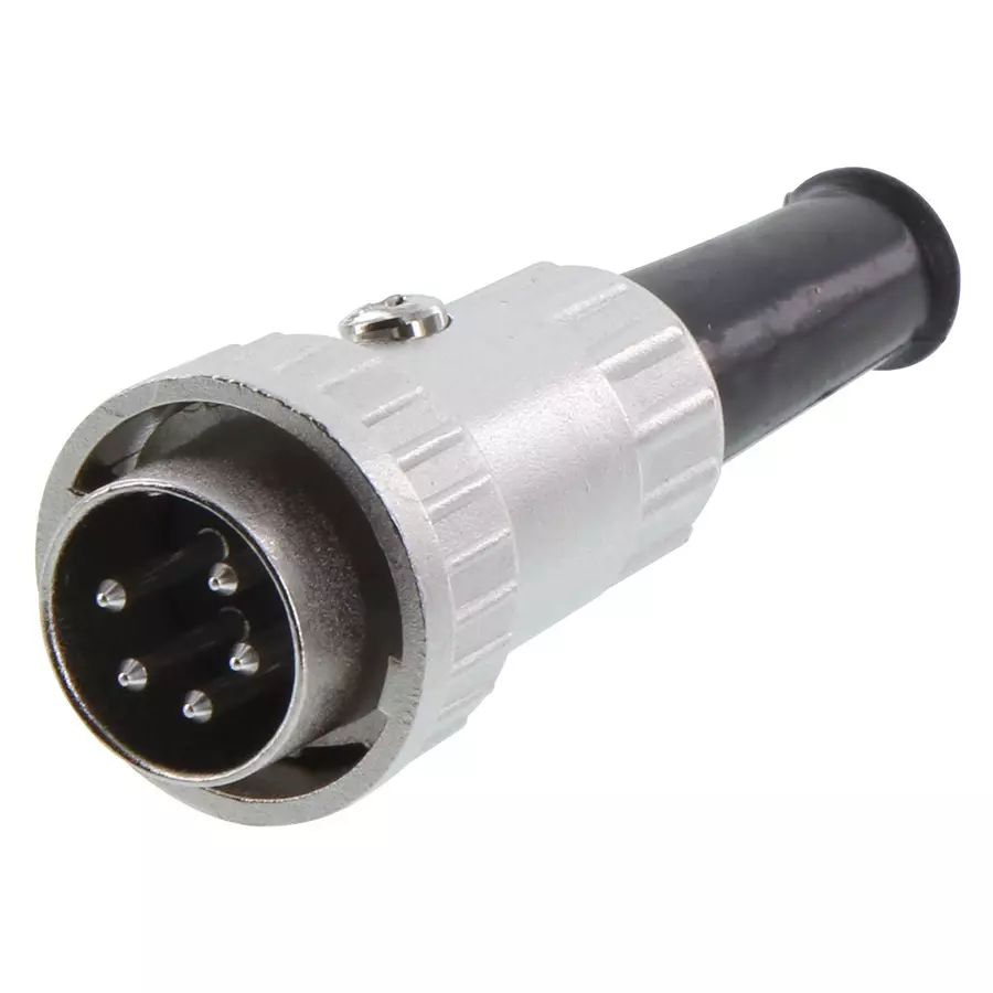 SWITCHCRAFT/CONXALL Connector, Din, Plug, 5 Position, 12CL5MX