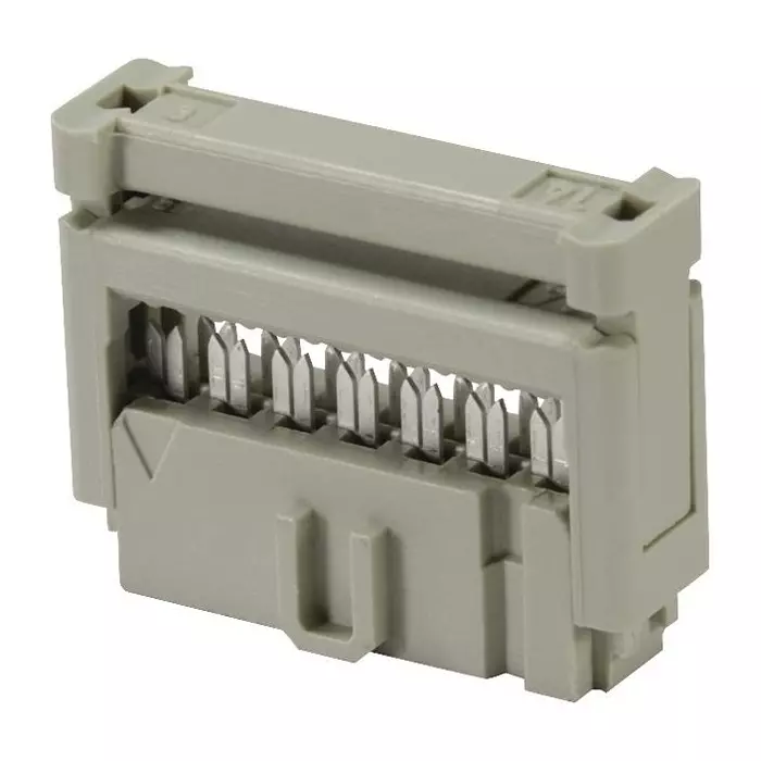 Harting IDC Connectors SOCKET, IDC, W/O S/RELIEF, 14WAY, 09 18 514 7803