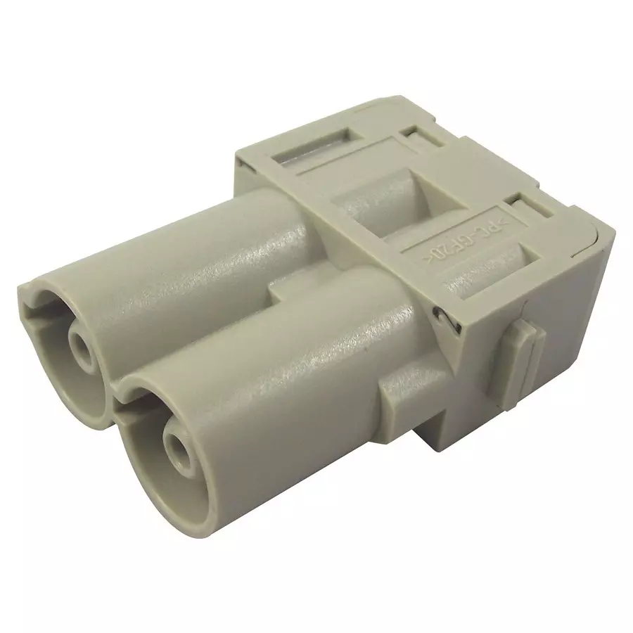 Harting Rectangular Power Connector Inserts / Modules HEAVY DUTY INSERT, PLUG, 2POS, SCREW, 09140022641.